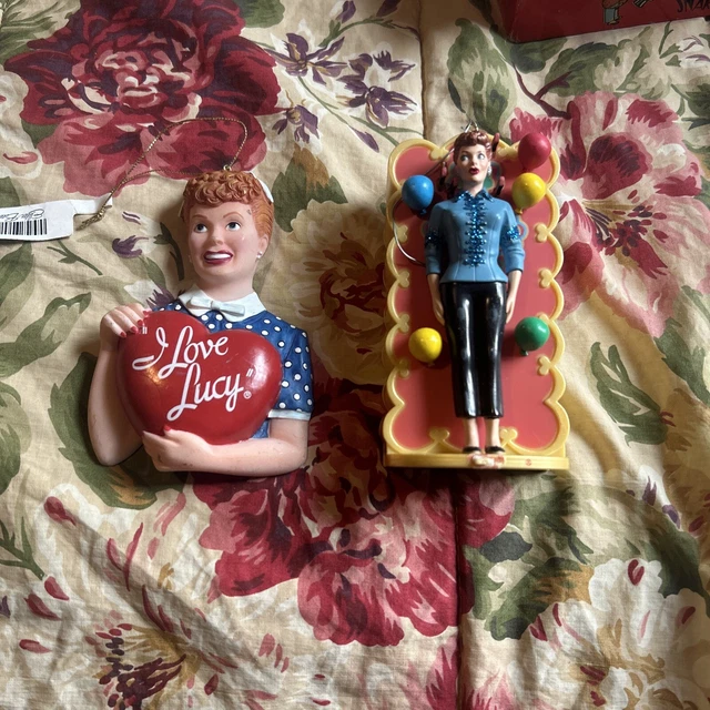 Lot 2 --I Love Lucy Ornament Vintage as shown.