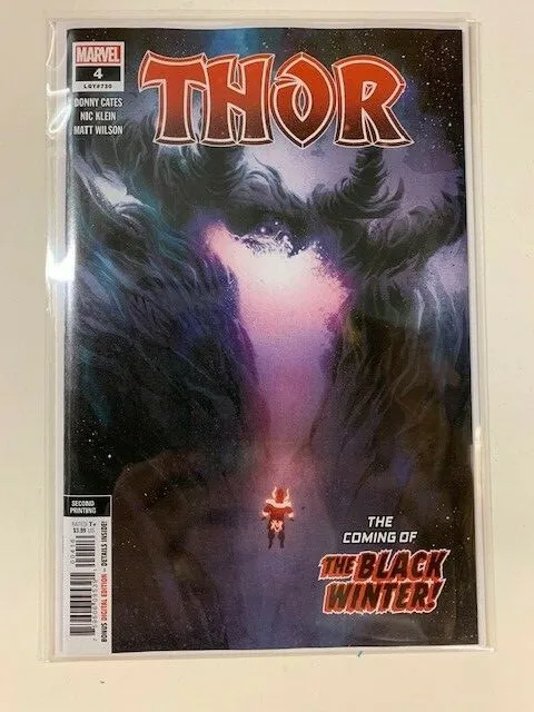 THOR #4 2nd Print KLEIN VARIANT DONNY CATES SECOND ptg 1ST BLACK WINTER ON COVER