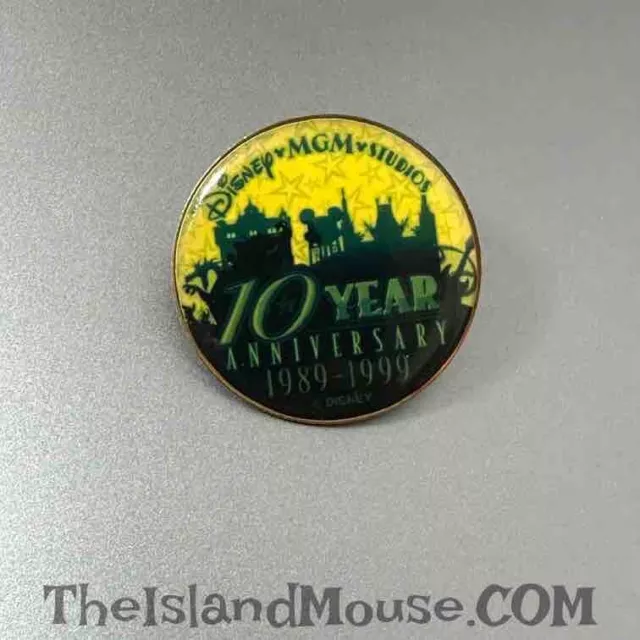 Vintage Disney WDW MGM Studios 10 Year Anniversary Cast Member Pin (U2:435)