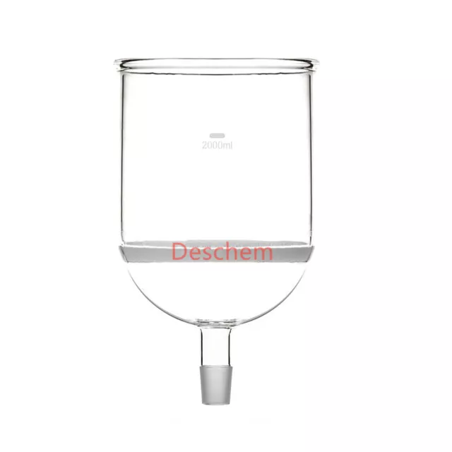 2000ml,24/29,Buchner funnel,Glass Groud Joint,2L,Lab Chemistry Core filter
