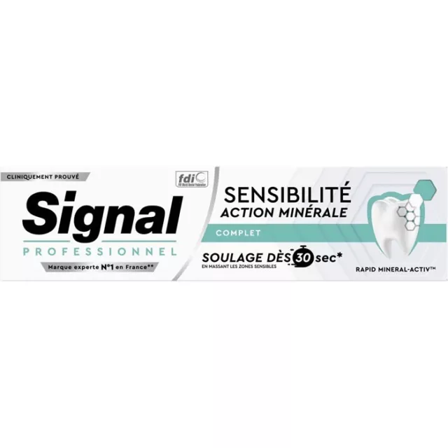 *Lot de 3* dentifrice signal professionnel action minérale complet  (75 ml x 3)
