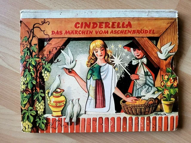 Cinderella Pop-up-Buch von 1959 Kulissenbuch Artia Prag Carlsen Verlag