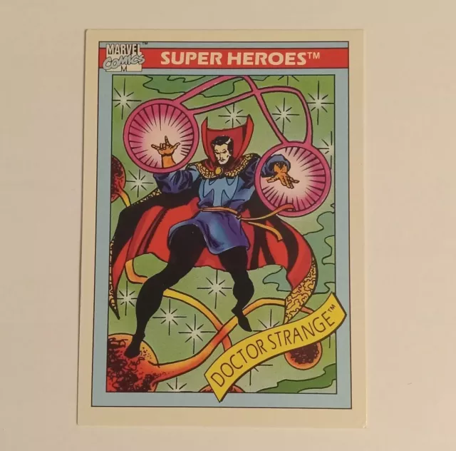 1990 Marvel Super Heroes Trading Card Series 1 Impel - Doctor Strange #34