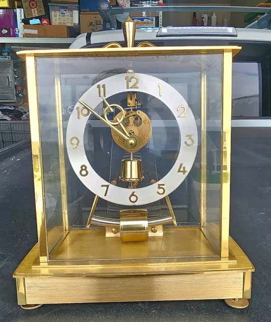 Kieninger & Obergfell Kundo Gold & Glass Clock MCM As-is