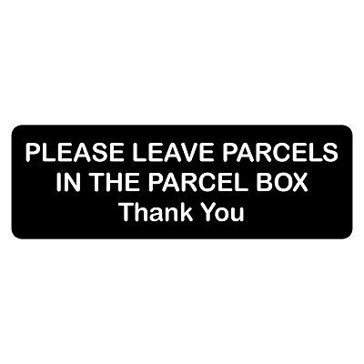 Please Leave Parcels in the Parcel Box Sign Plaque Mail Letter Mailbox