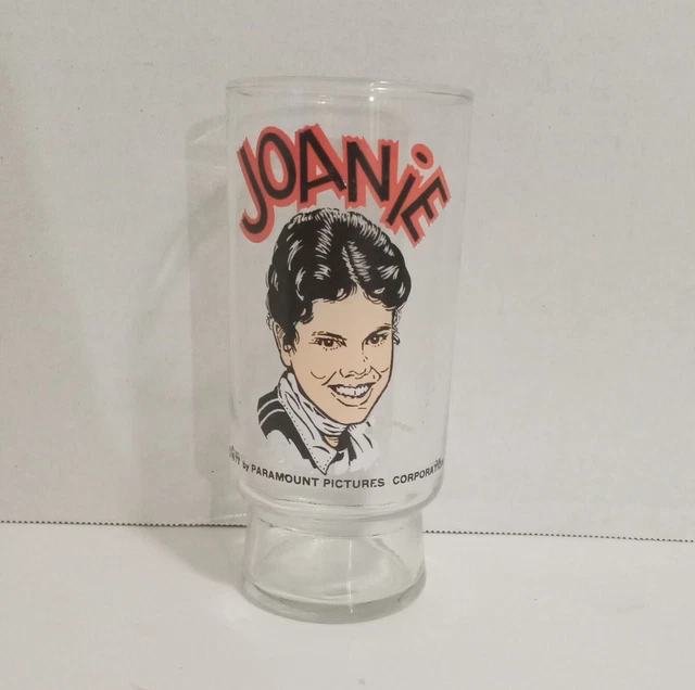 Vintage 1977 JOANIE Happy Days ERIN MORAN Soda Glass Dr Pepper Paramount