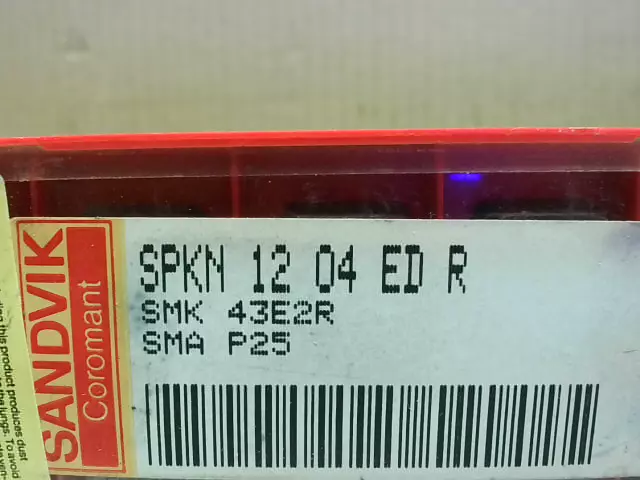 16PCS NEW SANDVIK SPKN 12 04 ED R SM30 CARBIDE TURNING INSERTS SMK