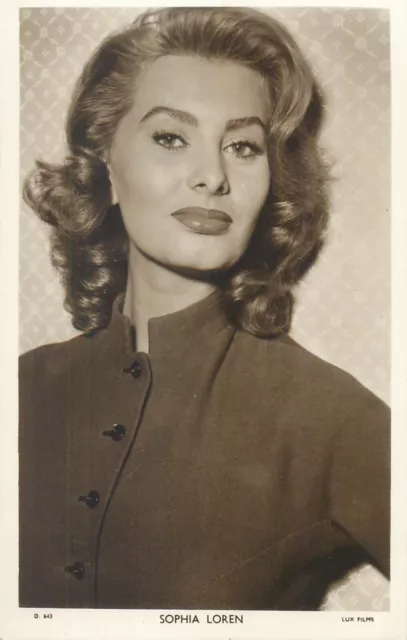 Sophia Loren Gorgeous Movie Star Actress picturesque real photo postcard