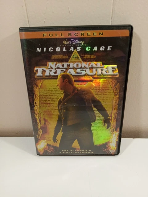 Walt Disney National Treasure Action Adventure DVD Full Screen Nicolas Cage PG