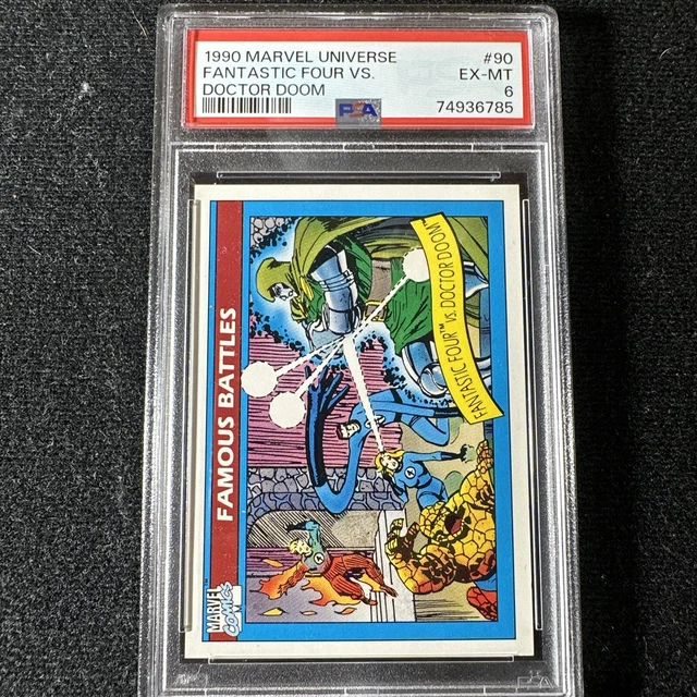 1990 Marvel Universe Fantastic Four Vs Doctor Doom Psa 6 (785)