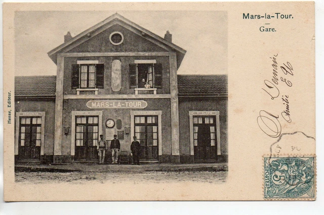 MARS LA TOUR - Meurthe et Moselle - CPA 54 - le devant de la gare