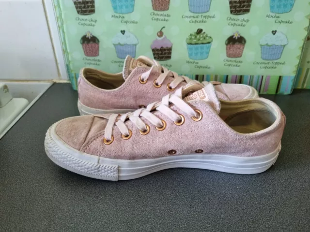 Pink suede converse rose gold outlet