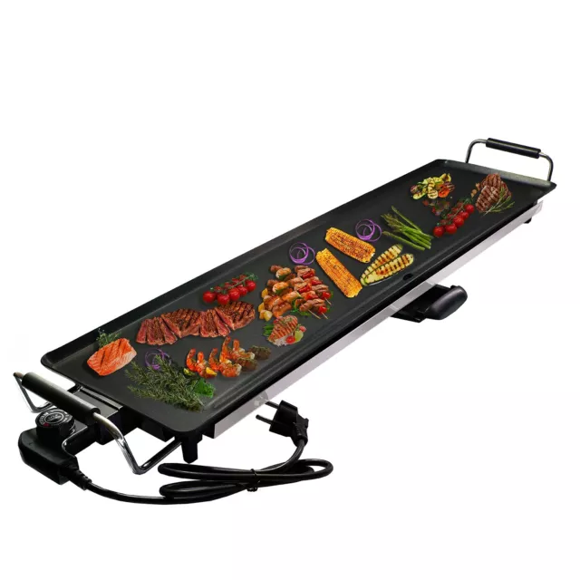 XXL Grill-Platte, elektrischer Tischgrill, Elektrogrill 2000W, 90cm
