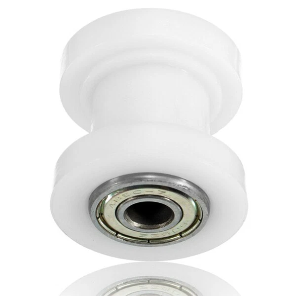 Rullo Puleggia Catena Per Moto Dirt Bike - Guida Tendicatena 8mm, In Gomma E Ferro, Nero - Foto 10