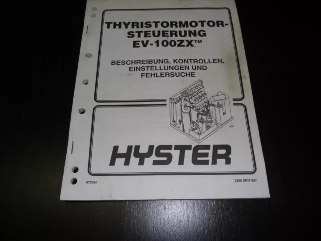 Manual de Instrucciones Carretilla Elevadora Thyristormotor Control 1994