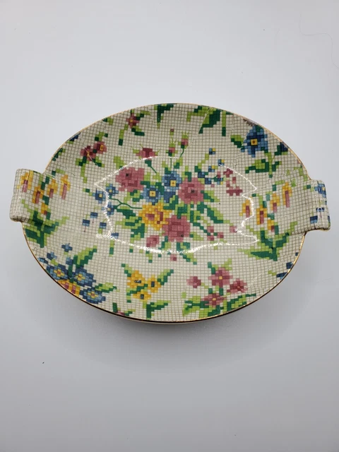 Vintage Royal Winton Grimwades England Chintz 'QUEEN ANNE' Sweet Meats Dish 1936