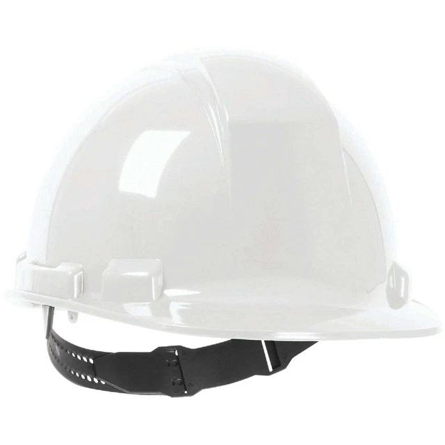 Safety Works White Cap Style Non-Vented Hard Hat with Pin Lock SWX00344 Safety