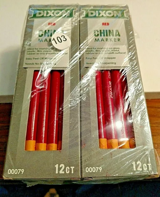 Dixon Red China Marker 00079 - Box of 12ct x 6 boxes - Lot# 1049