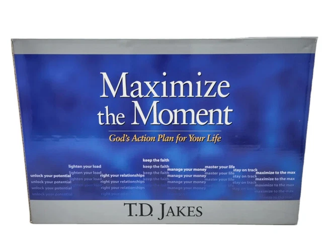 Maximize The Moment God’s Action Plan For Your Life By T.D.Jakes Box Set NEW