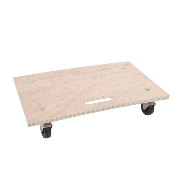 150KG DOLLY CART Trolley Wooden Wheeled Moving Platform with 4 Castors