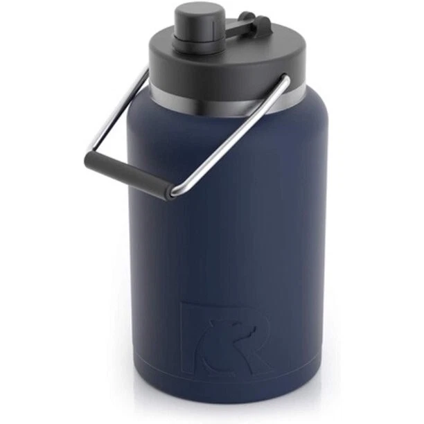 RTIC Jug with Handle, Half Gallon, Large Double Vacuum Insulated Water Bottle
