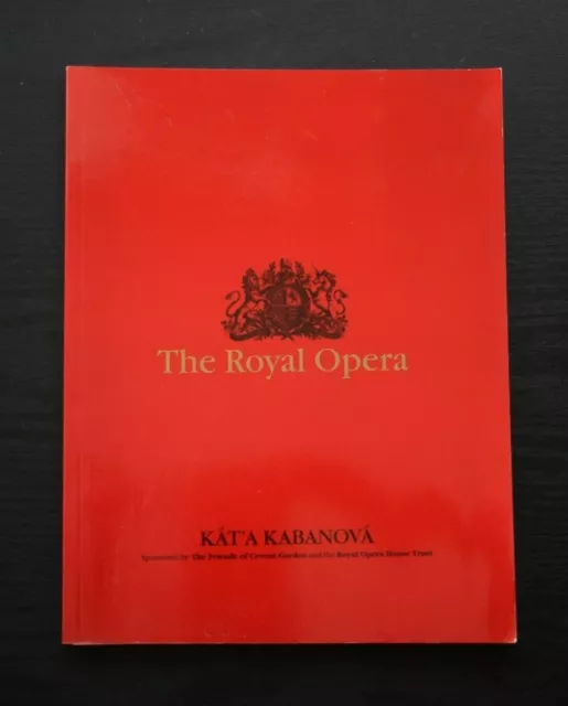 Royal Opera House Programme Kat'a Kabanova 1994