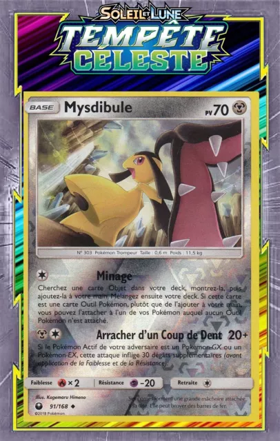 Reverse Mysdibule - SL07:Celestial Storm - 91/168 - New French Pokemon Card