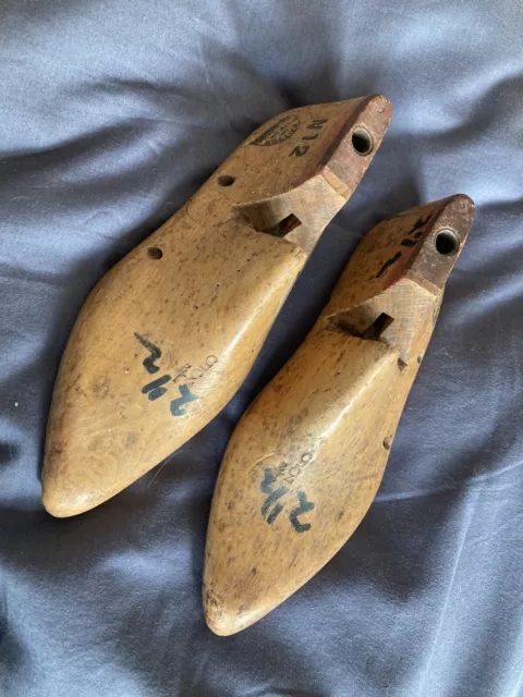 Vintage Wooded Shoe Lasts - PAIR