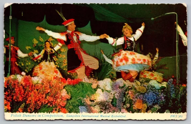 Polish Dancers Competition Merioneth Pm Wob Note Postcard