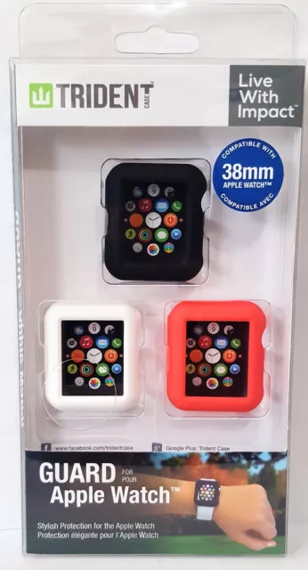 Trident Case - Odyssey Guards for Apple Watch38mm (3-Pack) - Black/Pink/White