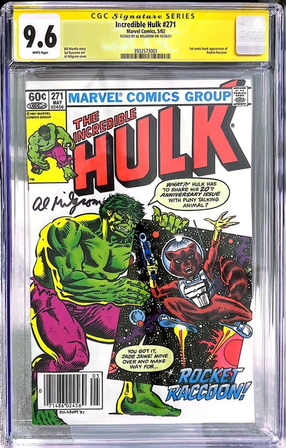 Incredible Hulk #271 CGC 9.6 1st App Rocket Racoon Signed by Al Milgrom Marvel
