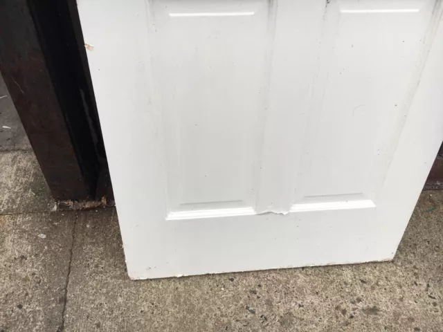 c1900 Victorian era 6 panel pantry or closer door 80" x 28" x 1.5" period knob 5