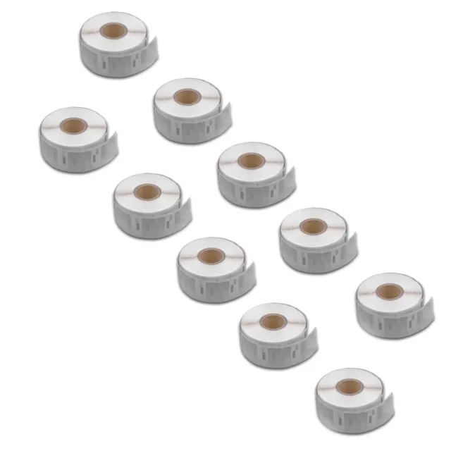 10x Etiketten Rolle 25x25 mm (750St.) für DYMO Labelwriter 450 Duo, SE 450