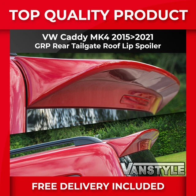 Fits Vw Caddy & Maxi Mk4 Life 2015>2021 Rear Tailgate Spoiler Grp Wing Roof Lip