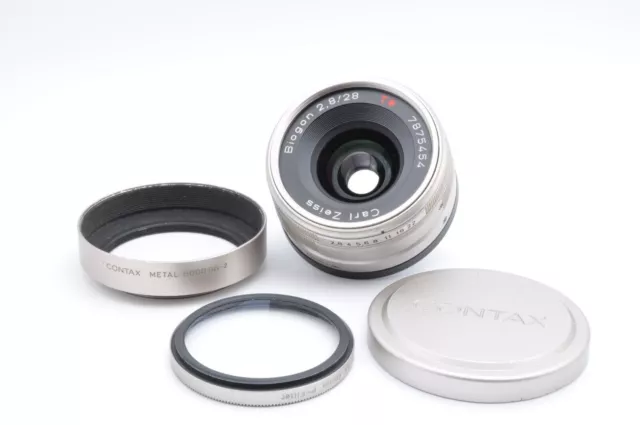 [Fast neuwertig] Contax Carl Zeiss Biogon T* 28mm f/2.8 Objektiv für...
