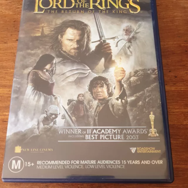 Lord of the Rings THE RETURN OF THE KING DVD R4 Like New! FREE POST