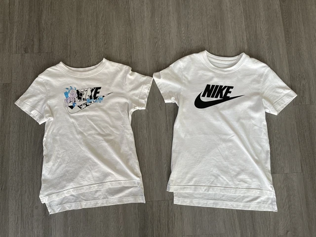 Nike T-shirt Bundle Girls 2 Logo Tees Size S (Age 8-10 Years)