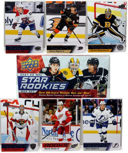 2021-22 Upper Deck NHL Star Rookies Box Set RC Singles Pick List / Choose