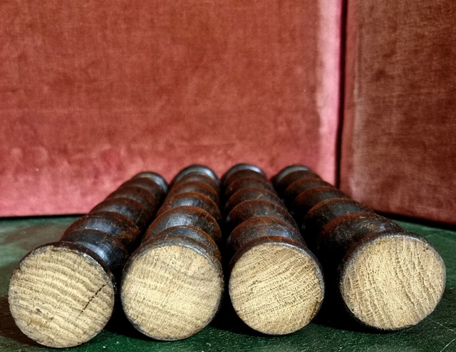 4 Barley twist turned spindle Column Antique french oak architectural salvage 10 10