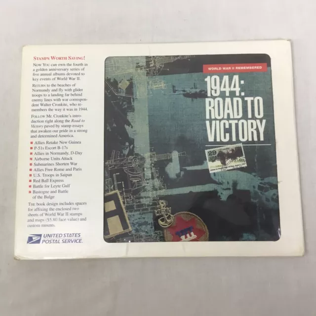 USPS World War II  D-Day 50th Anniversary 1944 Road to Victory Book with Stamps