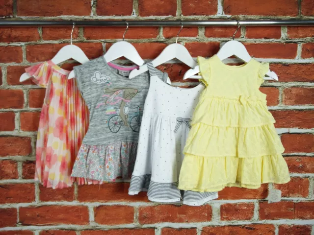 GIRLS BABY BUNDLE AGE 3-6 MONTHS MOTHERCARE NEXT GAP etc DRESSES 62CM