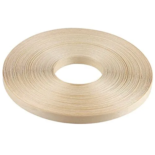 MOLIGOU Maple Wood Veneer Roll 3/4”×250’ Plywood Edge Banding Strips Flexible...