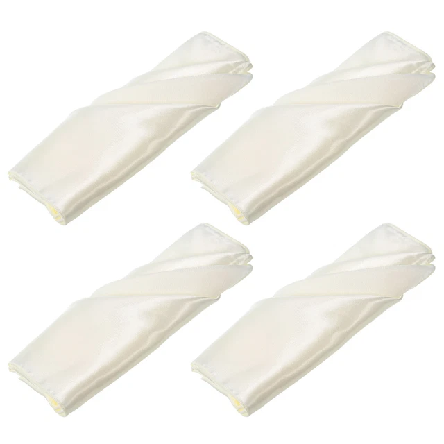 12pcs Light White Satin Table Napkins 20×20 Inch