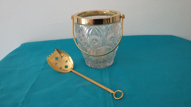 Seau à Glaçons En Cristal De Bohème – Vintage Style Saint-Louis – Années 50-60