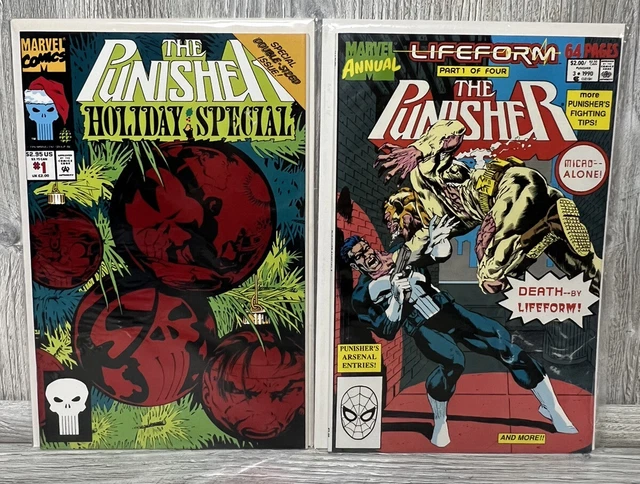 The Punisher Comic Book Lot Bundle War Zone Journal Holiday Enter Cringe Marvel 3