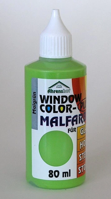 Ahrenshof Window Color Plus Fenstermalfarbe Maigrün 80 ml