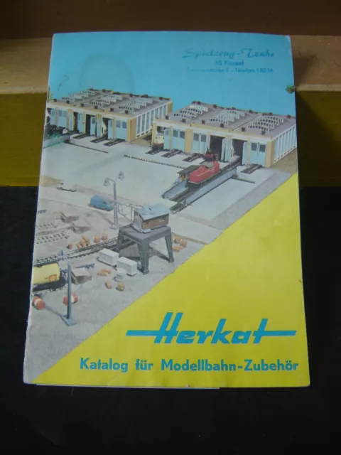 Alter Herkat Modellbahn-Zubehör Katalog 1975 m. Preisliste "Gebraucht"(115K)