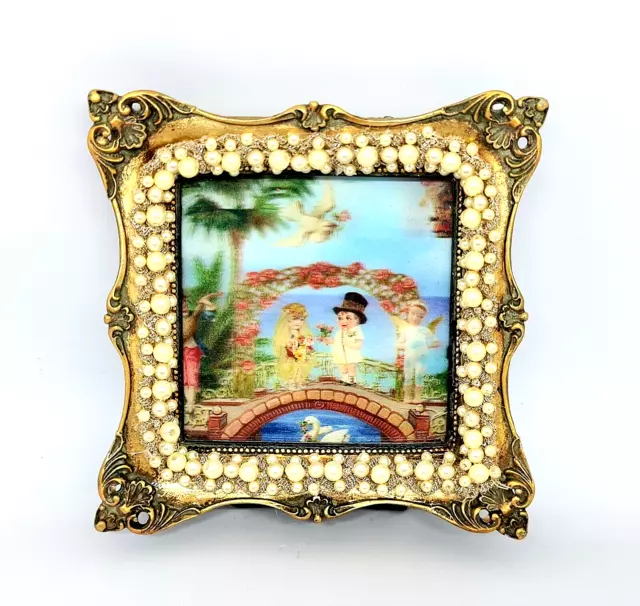 Beautiful Frame Picture 3D Photo  With Beads By Michal Negrin.