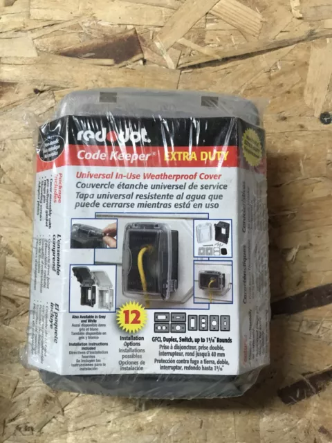 Red Dot Code Keeper In-Use Electrical Outlet Cover