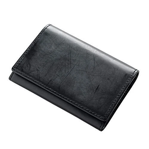 [Raphael] Large -capacity business card case with a full -bridle leather men...